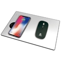 SUBBLIM Alfombrilla con cargador Inalámbrico Mousepad Wireless Charger Aluminum Silver 10W