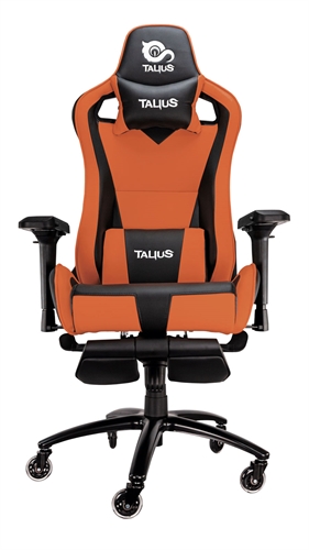 Talius TAL-CAIMAN-ORG Diseño Calidad Y Vanguardia ? Diseño Ergonómico De Vanguardia Con La Más Alta Calidad De Materiales Ofrece A Los Entusiastas Las Opciones Más Avanzadas Junto Con La Almohada Del Reposa-Cabezas El Cojín Lumbar Y Reposapiés Extraíble Incluidos Para La Máxima Experiencia. ??Las Medidas De La Silla Gaming Caiman Está Ideadas Para Adaptarse A Las Características De Cualquier Gamer Garantizando Comodidad Y Ergonomía Para Que Te Centres Únicamente En Tu Juego.  ?? Reposapies Extraíble Y Abatible: Para Descanso De Las Piernas. 4 Direcciones Ajustables Para Un Soporte Óptimo Del Antebrazo Aliviando La Presión En La Muñeca Y La Tensión Muscular.  ? Soporte Ajustable 4D: 4 Direcciones Ajustables Para Un Soporte Óptimo Del Antebrazo Aliviando La Presión En La Muñeca Y La Tensión Muscular Ajuste De Respaldo: Ajuste Sin Esfuerzo Del Ángulo De La Espalda Hasta 180 Grados Para Una Posición Óptima Al Sentarse Durante El Uso General Y En Juegos   ?? Pistón De Gas De Clase 4: Fácil Ajuste De La Altura Del Asiento Para Un Soporte Ergonómico Óptimo. Base De Aluminio De 5 Radios: Base De Aluminio De Alta Calidad Diseñada Para Soportar Una Carga Máxima De 120 Kg   ?? Ruedas De Poliuretano: Funcionamiento Más Silencioso Y Aumenta La Estabilidad De La Silla Con Una Libertad De Movimiento Aún Mayor