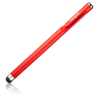 Targus AMM16501AMGL Antimicrobial Stylus Embedded Clip - Red - Tipología Específica: Bolígrafo Para Tablet; Material: Aluminio, Acero Y PlÁStico; Color Primario: Negro; Peso: 10 Gr