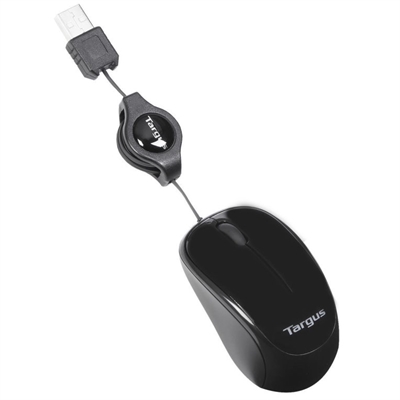 Targus AMU75EU Compact Optical Mouse - Interfaz: Usb; Color Principal: Negro; Ergonómico: Sí