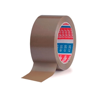 Tesa 04120-00042-00 Precinto De Pvc Color Habana Su Ancho De Cinta Es De 50 Mm Y Su Largo De 66 M. Cinta Con Adhesivo De Caucho Natural Perfecto Para Sellar Cajas De Peso Medio. Usado Para El Precintado Manual Y Automatico. El Pack Contiene 6 Rollos.