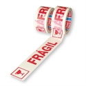 Tesa 60089-00001-00 - Cinta De Polipropileno Blanca Con Texto Prepimpreso Fragil Color Rojo Su Ancho De Cinta Es