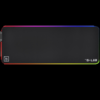 The-G-Lab PAD-RUBIDIUM The G-Lab Pad Rubidium. Ancho: 800 mm, Profundidad: 300 mm. Color del producto: Negro, Coloración de superficie: Monocromo, USB con suministro de corriente, Color de luz de fondo: Rojo/Verde/Azul, Base antiderrapante, Alfombrilla de ratón para juegos