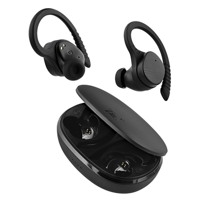 Tnb EBENERGY Energy - Tws Auriculares Bluetooth 5.1 Sports Headphones Made For Sport - Ultra Light And Ultra Comfortable - Ipx5: Resistant To Splashes Splashes Of Water Sweat Rain - Total Autonomy 30 Hours At 50% Volume: 5 Recharges Of 6 Hours - Intra-Format Auricular - Ergo Silicone Ear Hook Light And Flexible - 3 Pairs Of Silicone Tips (3 Sizes) - Optimal Hold Of The Earphones Whatever The Movements - Touch Control (Playback Tracks Volume Play / Pause) - Reduction Noise Reduction - Hands-Free Kit - Included: Usb-C Charging Cable.Power Supply: 30Mah Lithium-Polymer Battery (Headphones) / 400 Mah Lithium-Polymer Battery (Charging Box) - Autonomy: 30 Hours - Magnet Diameter: 10Mm - Frequency Range: 10 - 20000 Hz - Impedance: 32 Ohms - Bluetooth 5.1 - Range: 10 Meters - Sensitivity: 96 Db - Coul. Black - New - Available Announced Beginning 07/2023