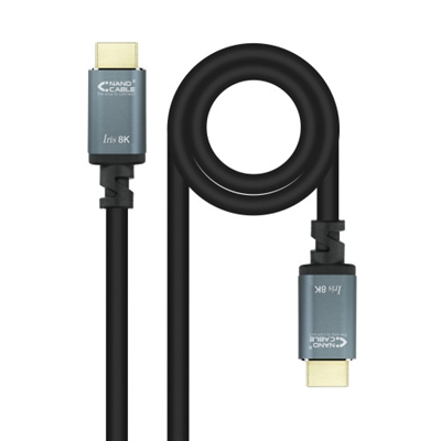 Tooq 10.15.8010 Cable HDMI 2.1 IRIS 8KDisfruta viendo una buena película o ese videojuego que tanto te gusta y eleva la experiencia a la más alta definición.Alcanza un ancho de banda de 48Gbps y una resolución de vídeo de 60 Hz en 8K y 120Hz en 4K.El cable dispone de soporte eARC y compatibilidad HDR con los que podrás conseguir un sonido de cine y una imagen de película.Totalmente Plug & Play, únicamente tendrás que conectar el cable del dispositivo a la pantalla. Además, es bidireccional, la señal de audio y vídeo fluye en ambos sentidos.