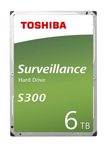 Toshiba HDWT360UZSVA Toshiba S300 Surveillance - Disco duro - 6 TB - interno - 3.5 - SATA 6Gb/s - 7200 rpm - búfer: 256 MB