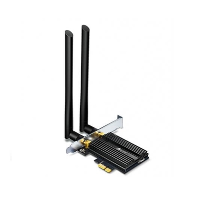 Tp-Link ARCHER TX50E El Ãºltimo estandar Wi-Fi, Wi-Fi 6, proporciona una velocidad extrema, latencia ultra-baja y conectividad sin interrupciones para que disfrutes de descargas mÃ¡s rÃ¡pidas, transmisiones fluÃ­das y juegos mÃ¡s inmersivos. Wi-Fi 6 viene con 1024-QAM y un ancho de banda de 160 MHz, para una conexiÃ³n Wi-Fi potente y continua. Las aplicaciones intensivas en ancho de banda como RV exigen altas velocidades, que Wi-Fi 6 ofrece, 3 veces mÃ¡s rÃ¡pido que Wi-Fi 5. El revolucionario OFDMA reduce la latencia hasta un 75% proporcionando jugabilidad ultra sensible, video llamadas ininterrumpidas y transmisiones en directo fluidas. Dos potentes antenas de alta ganancia que aumentan la seÃ±al amplÃ­an en gran medida la cobertura Wi-Fi existente, ofreciendo una experiencia en lÃ­nea rÃ¡pida y fluida desde mÃ¡s lejos. La tecnologÃ­a Bluetooth 5.0, alcanza velocidades 2Ã— mÃ¡s rÃ¡pidas y cobertura 4Ã— mÃ¡s amplia que el Bluetooth 4.2, coordinando perfectamente con tus controladores de juego, auriculares, teclados y otros equipos Bluetooth. WPA3, el Ãºltimo estÃ¡ndar de seguridad de red, proporciona un cifrado mÃ¡s seguro e individualizado en la seguridad de la contraseÃ±a personal, protege la red del pirateo inalÃ¡mbrico y garantiza que la conexiÃ³n inalÃ¡mbrica sea completamente segura mientras navegas por la web y compras en lÃ­nea. El OFDMA crea segmentos de canales separados para que los dispositivos se comuniquen, mientras que MU-MIMO permite que varios clientes reciban datos simultÃ¡neamente.