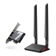 Tp-Link Archer TBE550E TP-Link Archer TBE550E. Interno. Tecnología de conectividad: Inalámbrico, Interfaz de host: PCI Express, Interfaz: WLAN / Bluetooth. Rango máximo de transferencia de datos: 9300 Mbit/s, Estándar Wi-Fi: Wi-Fi 7 (802.11be), Banda Wi-Fi: Tribanda (2.4 GHz / 5 GHz / 6 GHz). Color del producto: Negro
