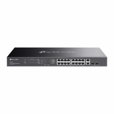 Tp-Link ES220GMP TP-Link ES220GMP. Tipo de interruptor: Gestionado. Puertos tipo básico de conmutación RJ-45 Ethernet: Gigabit Ethernet (10/100/1000), Cantidad de puertos básicos de conmutación RJ-45 Ethernet: 20. Tabla de direcciones MAC: 8000 entradas, Capacidad de conmutación: 40 Gbit/s. Estándares de red: IEEE 802.1Q, IEEE 802.1ab, IEEE 802.1p, IEEE 802.3ab, IEEE 802.3i, IEEE 802.3u, IEEE 802.3x, IEEE.... Energía sobre Ethernet (PoE). Montaje en rack