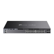 Tp-Link SG6428XHP TP-Link Omada SG6428XHP. Tipo de interruptor: Gestionado, Capa del interruptor: L3. Puertos tipo básico de conmutación RJ-45 Ethernet: Gigabit Ethernet (10/100/1000), Cantidad de puertos básicos de conmutación RJ-45 Ethernet: 24, Cantidad de puertos USB 2.0: 2, Puerto de consola: RJ-45/USB Type-C. Tabla de direcciones MAC: 32000 entradas, Capacidad de conmutación: 128 Gbit/s. Estándares de red: IEEE 802.1Q, IEEE 802.1p, IEEE 802.3x. Energía sobre Ethernet (PoE). Montaje en rack, Factor de forma: 1U