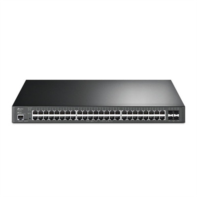 Tp-Link TL-SG3452XP Jetstream? 48-Port Gigabit And 4-Port 10Ge Sfp+ L2+ Managed Switch With 48-Port Poe+ Jetstream? 48-Port Gigabit And 4-Port 10Ge Sfp+ L2+ Managed Switch With 48-Port Poe+ Port: 48× Gigabit Poe+ Ports 4× 10G Sfp+ Slots Rj45/Micro-Usb Console Port Spec: 802.3At/Af 500 W Poe Power 1U 19-Inch Rack-Mountable Steel Case Feature: Integration