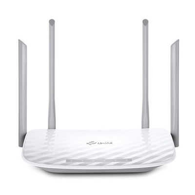 Tplink ARCHERC5 CONEXIÓN WANEthernet WAN: SiRanura para tarjeta SIM: NoCompatible con módem USB 3G / 4G: SiTipo de conexión WAN: RJ-45CARACTERÍSTICAS DE LAN INALÁMBRICOBanda Wi-Fi: Doble banda (2,4 GHz / 5 GHz)Estándar Wi-Fi: Wi-Fi 5 (802.11ac)Tasa de transferencia de datos WLAN (máx.): 867 Mbit/sWi-Fi estándares: 802.11a,Wi-Fi 5 (802.11ac),802.11b,802.11g,Wi-Fi 4 (802.11n)Tasa de transferencia de datos WLAN (primera banda): 300 Mbit/sTasa de transferencia de datos WLAN (segunda banda): 867 Mbit/sCONEXIÓNEthernet: SiTipo de interfaz Ethernet LAN: Gigabit EthernetEthernet LAN, velocidad de transferencia de datos: 10,100,1000 Mbit/sEstándares de red: IEEE 802.11a,IEEE 802.11ac,IEEE 802.11b,IEEE 802.11g,IEEE 802.11hTraspase VPN: SiSoporte VPN: PPTP, L2TP, IPSec, OpenVPNREDES MÓVILES3G: NoGeneración de red móvil: 4G4G: NoPUERTOS E INTERFACESEthernet LAN (RJ-45) cantidad de puertos: 4Puerto USB: SiCantidad de puertos USB 2.0: 1Ranura(s) para tarjetas de memoria: NoEnchufe de entrada de CC: SiSEGURIDADAlgoritmos de seguridad soportados: 64-bit WEP,128-bit WEP,WPA,WPA-PSK,WPA2,WPA2-PSKCortafuegos: SiSeguridad con cortafuegos: IP Address Binding, MAC Address BindingCortafuegos stateful: SiPrevención de ataques DoS: SiFiltrado: SiMAC, filtro de direcciones: SiFiltro de dirección IP: SiPROTOCOLOSDHCP, cliente: SiDHCP, servidor: SiDISEÑOTipo de producto: Router de sobremesaColor del producto: BlancoANTENATipo de antena: ExternoCantidad de antenas: 4CARACTERÍSTICASCertificación: CE, FCC, RoHSCONTROL DE ENERGÍAAlimentación: Corriente alternaVoltaje de salida: 12 VCorriente de salida: 1 ACONDICIONES AMBIENTALESIntervalo de temperatura operativa: 0 - 40 °CIntervalo de temperatura de almacenaje: -40 - 70 °CIntervalo de humedad relativa para funcionamiento: 10 - 90%Intervalo de humedad relativa durante almacenaje: 5 - 90%REQUISITOS DEL SISTEMASistema operativo Windows soportado: SiSistema operativo Linux soportado: SiCompatible con Mac: SiPESO Y DIMENSIONESAncho: 230 mmProfundidad: 144 mmAltura: 37 mmEMPAQUETADOCables incluidos: LAN (RJ-45)Guía de instalación rápida: Si