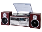 Trevi 0T107230 Trevi TT 1072 DAB. Tipo: Tocadiscos de tracción directa, Funcionamiento: Semiautomático, Color del producto: Madera. Forma: Brazo recto. Conector USB: USB tipo A, Auriculares: 3,5 mm. Tipo de visualizador: LCD, Color de luz de fondo: Azul. Tipo de fuente de alimentación: Corriente alterna, Consumo energético: 25 W, Voltaje de entrada de adaptador AC: 110 - 240 V