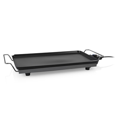 Tristar 01.102325.01.005 Table Grill Xxl 2500 W 36 X 60 Cm Grosor De La Placa - 4 Mm Plancha Lisa Termostato Regulable Revestimiento Antiadherente De 2 Capas Incluye Espatulasfacil De Limpiar Mango Frio Al Tactocable De Alimentacion -.5 M Potencia - 2500 Vatios.