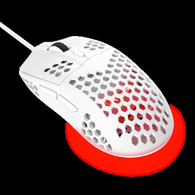 Trust 25389 Trust GXT 928 HELOX. Factor de forma: mano derecha. Tecnología de detección de movimientos: Óptico, Interfaz del dispositivo: USB tipo A, Resolución de movimiento: 6400 DPI, Tipo de botones: Botones presionados, Cantidad de botones: 6, Tipo de desplazamiento: Rueda. Iluminación de color: Multi. Fuente de energía: Cable. Color del producto: Blanco