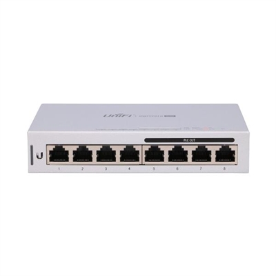 Ubiquiti UBN-US-8-60W Ubiquiti Unifi Switch Us-8-60W Switch Poe 8 Puertos Gigabit Ethernet - Puertos Lan: 8 N; Tipo Y Velocidad Puertos Lan: Rj-45 10/100/1000 Mbps; Power Over Ethernet (Poe): Sí; Gestión: Managed; No. Puertos Uplink: 0; Soporte Routing: No; No. Puertos Poe: 4