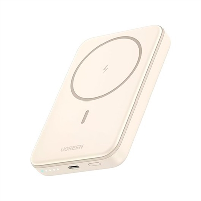 Ugreen UG25207 POWER BANK UGREEN 5000mAh MAGNETIC WIRELESS WHITE BATERÃA INALÃMBRICA MAGNETICA 5000mAh