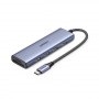 Ugreen UG20956A - HUB UGREEN 6EN1 USB-C A HDMI + 3XUSB-A + SD TF 4K60HZ USB 3.0