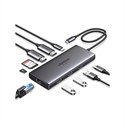 Ugreen UG45380 - HUB UGREEN 10EN1 USB-C A HDMI+USB-C+USB-A+RJ45 SD TF PD 100W 4K60HZ USB 3.2 GIGABIT RJ45