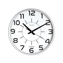 Unilux 400094488 - Reloj De Pared Con Contorno De Plastico Color Plata Y Esfera De Cristal Que Incorpora Un S