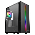 CAJA SEMITORRE/ATX UNYKA ARMOR LUMINA 205 S/FUENTE USB3.0 NEGRA ARGB C/VENTANA