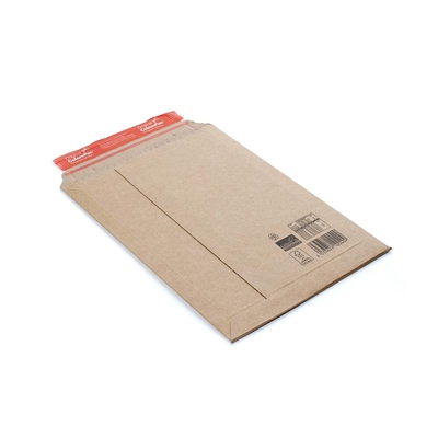 Varios 149208 Bolsas Fabricadas En Carton Corrugado Extrafuerte De Medidas 250 X 351 X 50 Mm. La Solapa Es Recta Y No Tiene Ventana. Con Tira Abrefacil Integrada Para Abrir El Paquete Sin Esfuerzo. Bordes Reforzados En Todo El Contorno Y Clip De Cierre Reutilizable. La Caja Contiene 100 Bolsas.