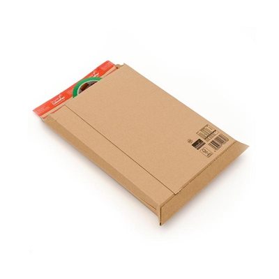 Varios 149212 Bolsas Fabricadas En Carton Corrugado Extrafuerte De Medidas 303 X 413 X 50 Mm. La Solapa Es Recta Y No Tiene Ventana. Con Tira Abrefacil Integrada Para Abrir El Paquete Sin Esfuerzo. Bordes Reforzados En Todo El Contorno Y Clip De Cierre Reutilizable. La Caja Contiene 100 Bolsas.