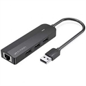 Hub Usb-A To Usb-A2.03 With 10 0Mbps Ethernet Adapter 0.15M Bla