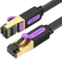 Flat Cat.7 Patch Cable 15M Blac K 30Awg