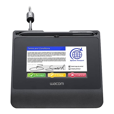 Wacom STU-540 Tableta Para Firmas Stu-540 - Altura Área Activa: 65 Mm; Anchura Área Activa: 108 Mm; Resolución: 2540 Lpi; Conexión: Cable; Niveles De Presión: 1024; Color Principal: Negro; Tamaño: Firma
