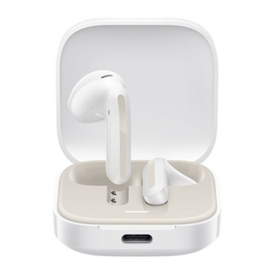 Xiaomi BHR8391GL -Gran controlador dinámico de 14,2 mm para un sonido potente y de baja distorsión.-Reducción de ruido de micrófono dual para mejorar la claridad de la voz.-Hasta 30 horas de duración de la batería con estuche de carga.-Cancelación de ruido del viento de hasta 4 m/s para llamadas.-Cinco configuraciones de ecualizador a través de la aplicación Xiaomi Earbuds para diversas necesidades auditivas.ESPECIFICACIONES:-ModeloM2344E1-BlancoDimensiones y peso-Peso de un solo auricular: 4g-peso total: 36g-Tamaño de un solo auricular: 32*17,8*18,5mm-Dimensiones del estuche de carga: 49*48,6*23mmCargando-Capacidad de la batería-Auriculares: 37 mAhEstuche de carga: 475 mAh-Auriculares:90 minutos-Estuche de carga:120 minutos-Puerto de carga: USB tipo C-Parámetros de entrada de auriculares: 5V ? 50mA MAX (un solo auricular)Duración de la batería-Duración de la batería con una sola carga6 horas-Duración de la batería con estuche de carga30 horasConexión-Versión Bluetooth: Bluetooth® 5.4-Rango de comunicación: 10m (espacio abierto libre de obstáculos)Contenido del paquete-2 auriculares-Estuche de carga x 1-Manual de usuario x1