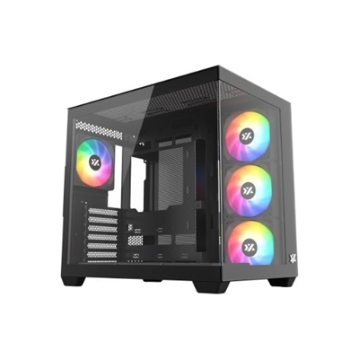 Xyz X-CS-TESSERACTX-B TORRE ATX XYZ TESSERACT X BLACK 7XVENT 120MM ARGB CPU MAX 165MM GPU MAX 390MM