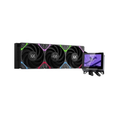 Xyz X-WC-HYDROVIEW-360B DISIPADOR REF LIQUIDA XYZ HYDROVIEW 360 BLACK 3XVENT 120MM MULTISOCKET ARGB 2500RPM
