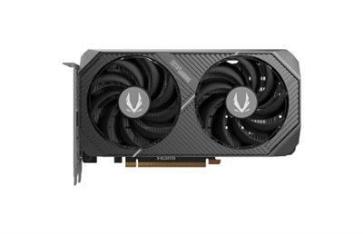 Zotac ZT-B50600E-10M Zotac GAMING GeForce RTX 5060 Twin Edge. Familia de procesadores de gráficos: NVIDIA, Procesador gráfico: GeForce RTX 5060. Capacidad memoria de adaptador gráfico: 8 GB, Tipo de memoria de adaptador gráfico: GDDR7. Máxima resolución: 7680 x 4320 Pixeles. Versión DirectX: 12 Ultimate, Versión OpenGL: 4.6. Tipo de interfaz: PCI Express x8 5.0. Tipo de enfriamiento: Activo, Número de ventiladores: 2 Ventilador(es)