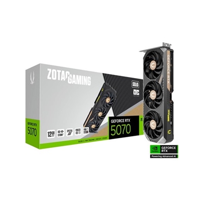 Zotac ZT-B50700J-10P TARJETA GRÃFICA ZOTAC RTX 5070 SOLID OC 12GB 3FAN 3XDP 1XHDMI GDDR7