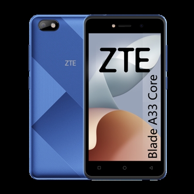 Zte P932F23BL ZTE A33 CORE BLUE 5 FW+ / QUADCORE/ 32GB ROM / 1GB RAM / 2MP + 0,3MP / 2000MAH / 5W